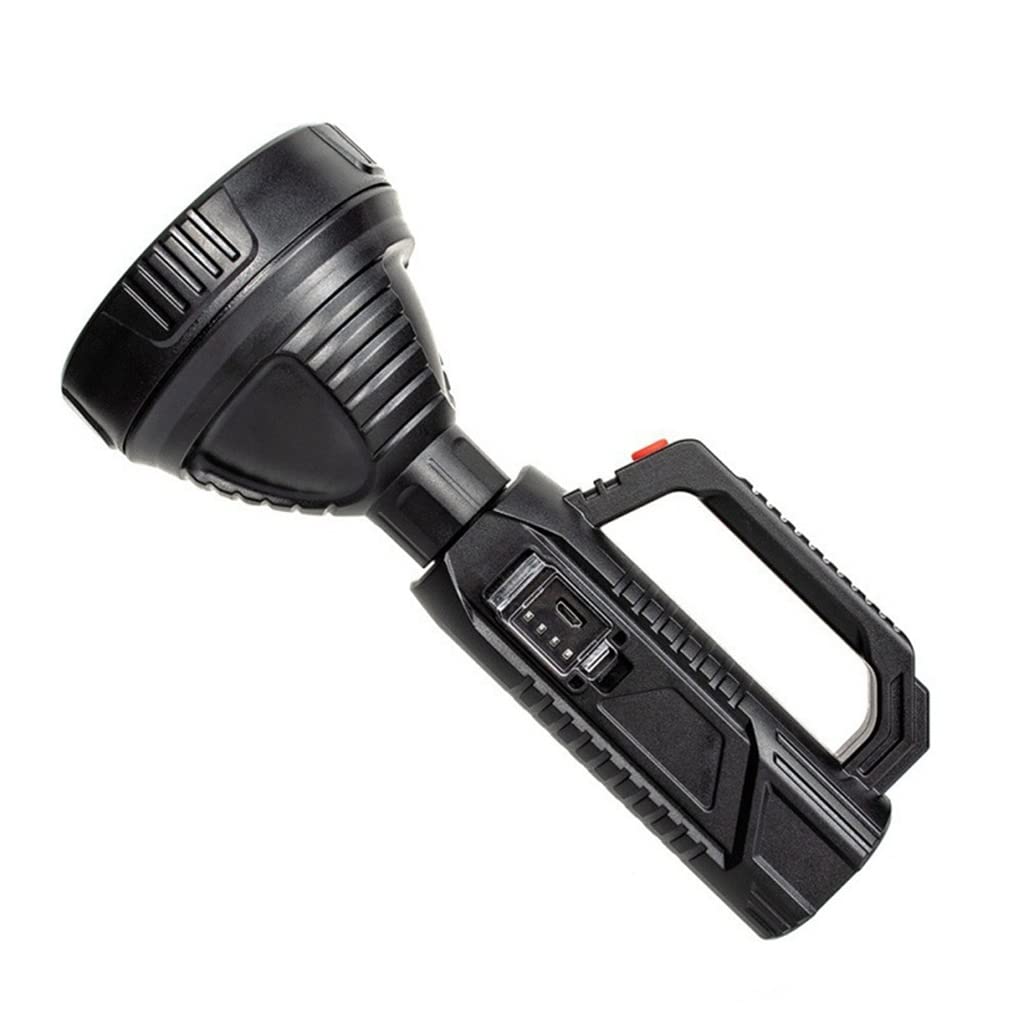 Lámpara portátil, Faro Recargable por USB, Reflector de Largo Alcance de Alta Potencia, Linterna Deslumbrante, lámpara portátil para Exteriores (A 19,5 * 8,5 cm)