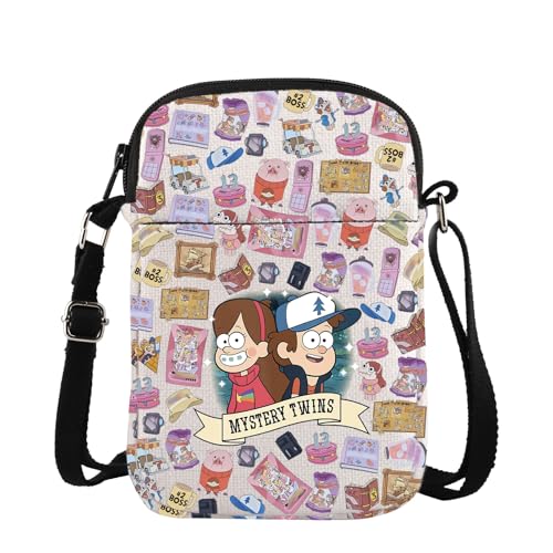 TSOTMO Movie Merch Dipper And Mabel Mystery Twins Crossbody Bag for Movie Fans Dipper Mabel Fans Gift (Mystery cross)