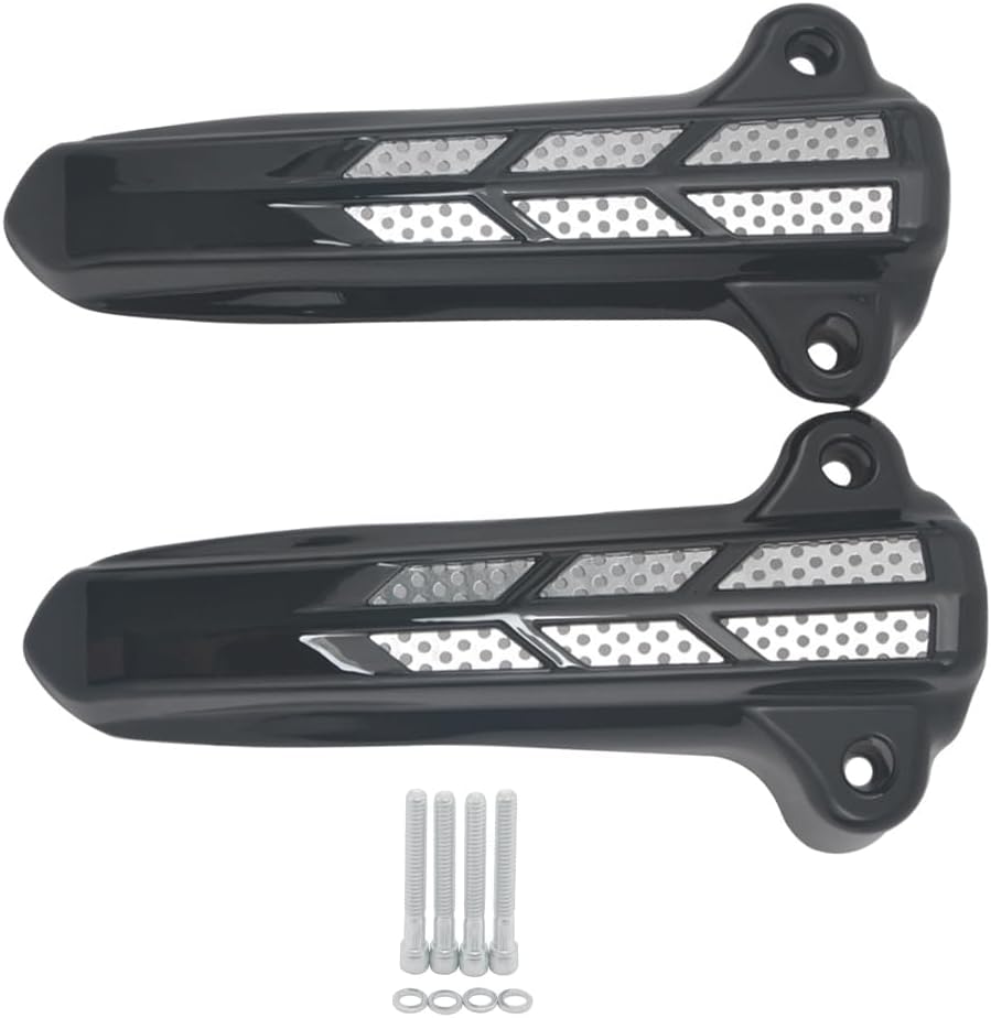 MACHSWON Lower Fork Leg Covers Without LED Light Front Lower Fork Leg Cover Compatible with Harley Electra Road Street Glide Road King 2014-2017 Chrome