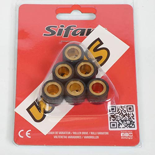 Galet rouleau de variateur Sifam pour Scooter Peugeot 50 Ludix one 2004 à 2012 16x13 8.5Grs Neuf