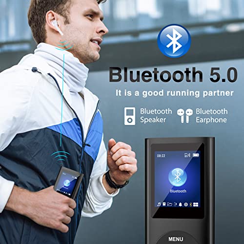 image for AFU Portable Music Player MP3 Player with Bluetooth 5.0,32GB TF Card, 