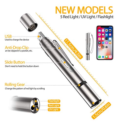 Bwou Laser Pointer Cat Toys For Indoor Cats, Interactive Cat Toy, Red Light Lazer Pointer, Multi-Mode Usb Rechargeable Pet Dogs Kitten Toy, Long Range Teaching/Presentation Pen #TOP1