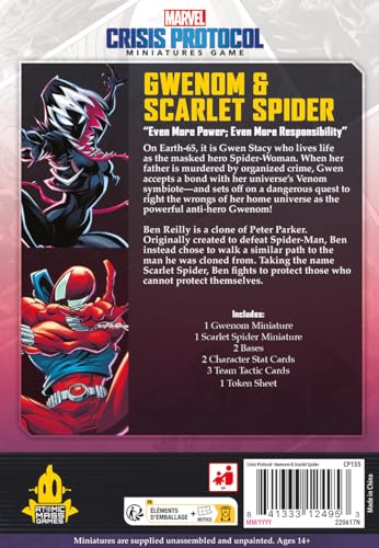 Marvel Crisis Protocol Gwenom & Scarlet Spider Character Pack miniatura 4