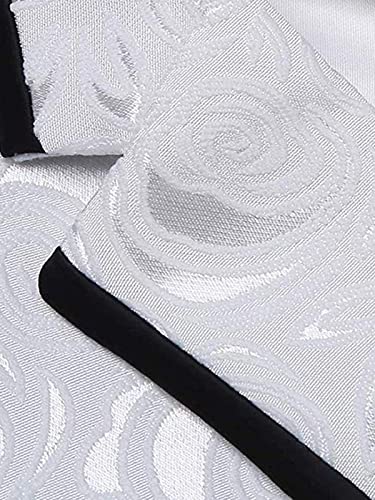 Men's Floral Paisley Suit Jacket Notch Lapel One Button Tuxedo Business Casual Blazer3