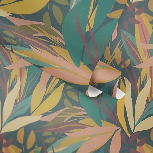 Livingwalls Anna D'Andrea Non-Woven Wallpaper Floral 10,05 m x 0,53 m, Blue, Yellow, Green, Pink, Multicoloured - Image 4