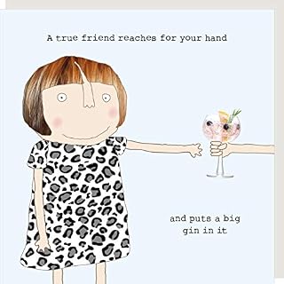 Rosie Made A Thing True Friend Puts A Big Gin Birthday Card Greeting Cards GF283