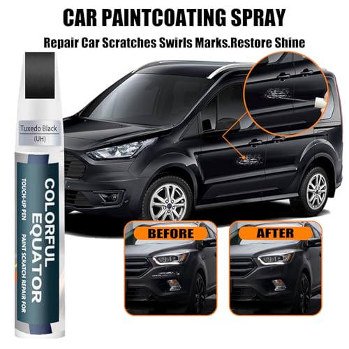 Image of UH Tuxedo Black Touch Up Paint for Ford, Car Paint Pen Scratch Repair Two-In-One Touch Up Paint, Premium Car Scratch Remover for Deep Scratches