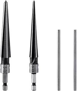 Eyech T Handle Reamer, Bridge Pin Hole Hand Held Reamer T Handle Tapered 6 Fluted Chamfer Reaming Woodworker Cutting Tool