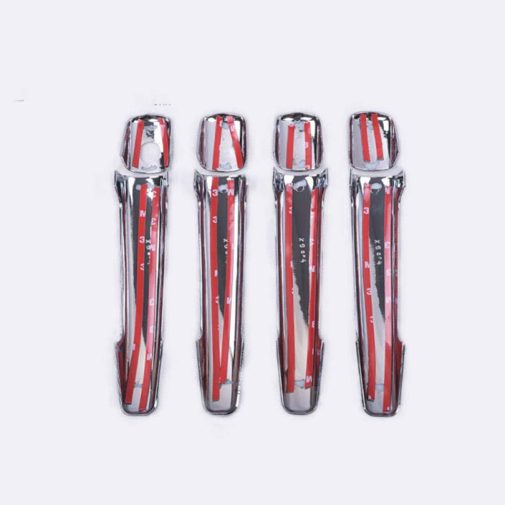 Garniture Couvercle Poignée Porte Peugeot 308 SW CC RCZ 2007-2013 - Fibre Carbone Chrome