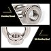 M3 Ring Shape Lifting Eye Nut 304 Stainless Steel Threaded Nut Fastener-25 Pack