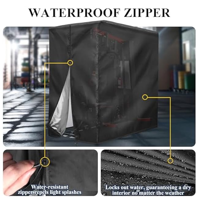 Workout Equipment Cover Compatible with SincMill, 420D Oxford Home Gym Equipment Cover, Protect for Home Gym Equipment/Gym Equipment for Home Garage-41 x 68 x 74