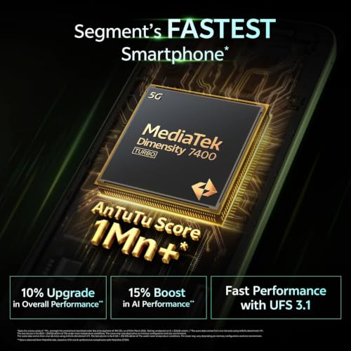 Image of vivo T5x 5G (Star Silver, 8GB RAM, 128GB Storage) | MediaTek Dimensity 7400-Turbo Processor | 50MP + 2MP AI Dual Rear Camera | 32MP Selfie Camera | 6.76-inch Display | 7200mAh Battery |