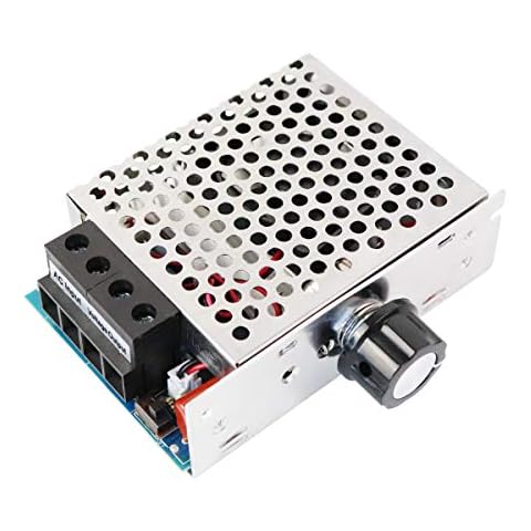 uniquegoods 10000W High Power SCR Electronic Voltage Regulator AC 110V-230V Motor Speed Controller Dimming Thermoregulation Module with Fan Cover