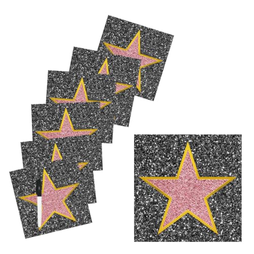Starboling 25 Pcs Movie Star Sticker Red Carpet Theme Party Decorations with Black Marker