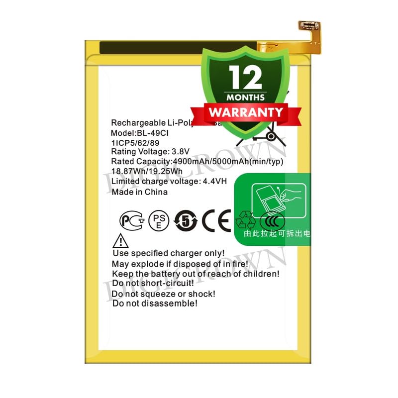 Image of Original BL-49CI Battery Compatible for iTel P11 | P12 | iTel P41 Powerpro | P42 - (5000mAh) - 1 Year Warranty