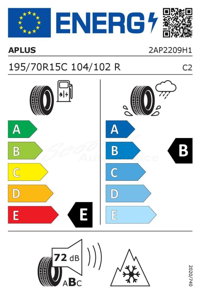 APLUS 195/70 R15 104R Pneu Hiver LCamion