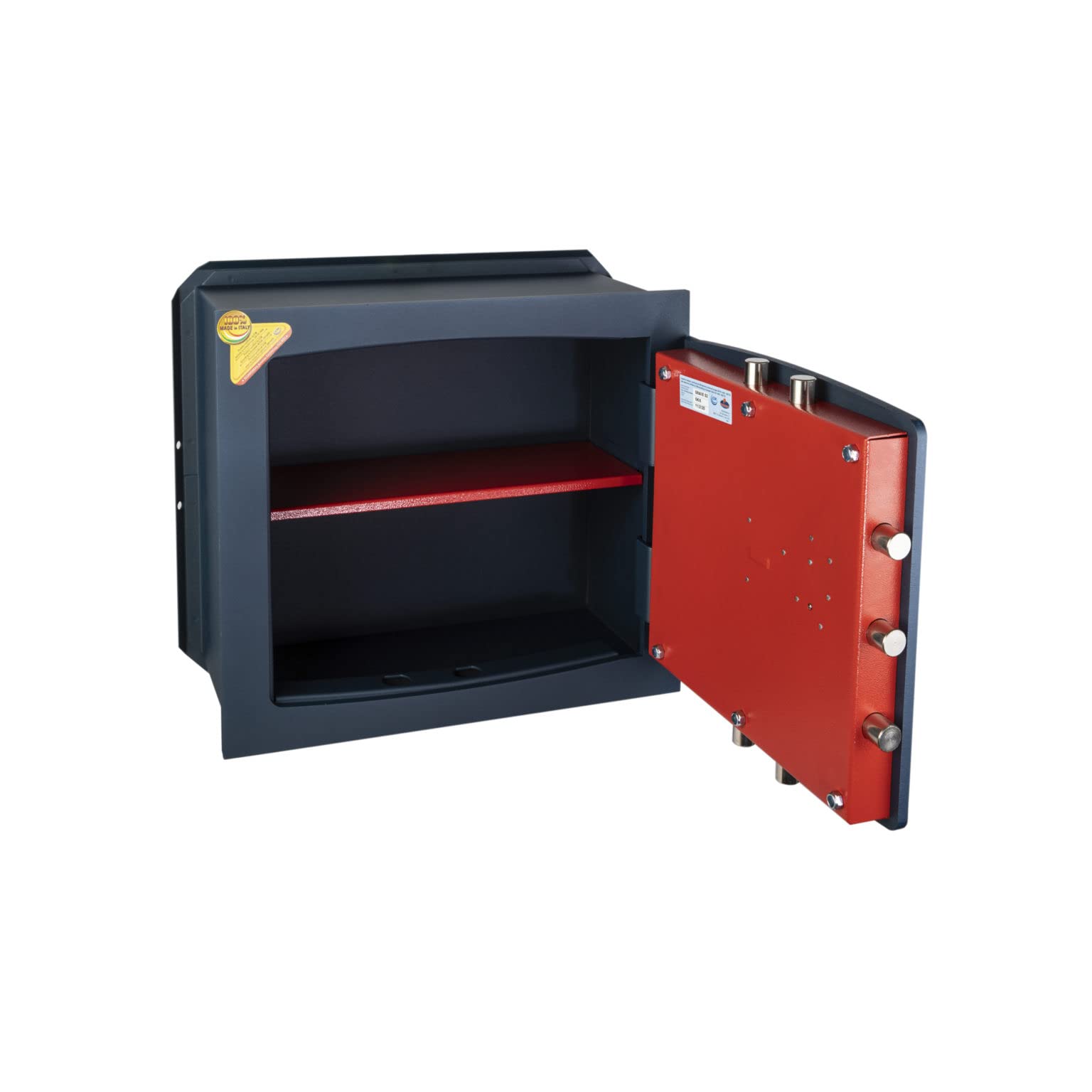 Technomax, Cassaforte a muro, Serie Gold Key modello GK/6, Dimensioni mm. 420 (H) x 480 (L) x 230 (P)
