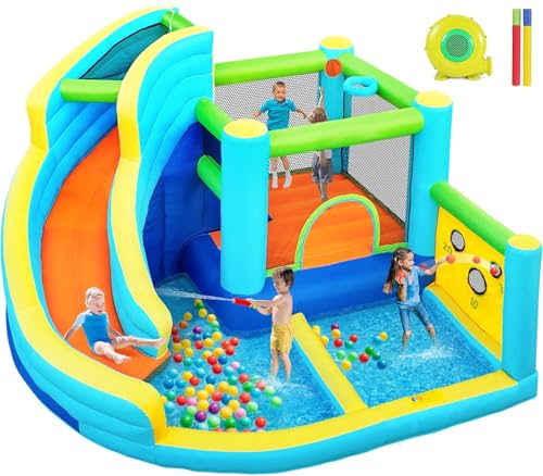 FBSPORT Inflatable Bounce House, Water Slide Park Slide...