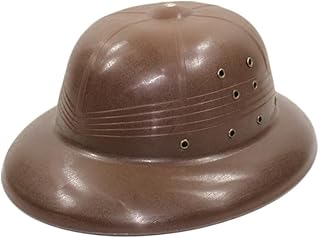 Pocoiau Gorro vietnamita resistente al agua con agujero de ventilación, tapas duras para actividades al aire libre con cinturón ajustable para hombres y mujeres, color marrón, marrón, Talla única