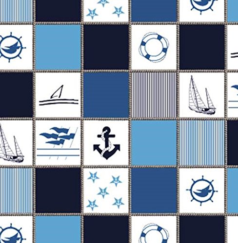 Babyfrücht Krabbeldecke HLP:"Patchwork maritim", Fb. blau, rutschfest/wasserfest, Serie: High-Line Premium (HLP) - Artikel 10159, ca. 130x150cm groß, 60°C waschbar - Image 6