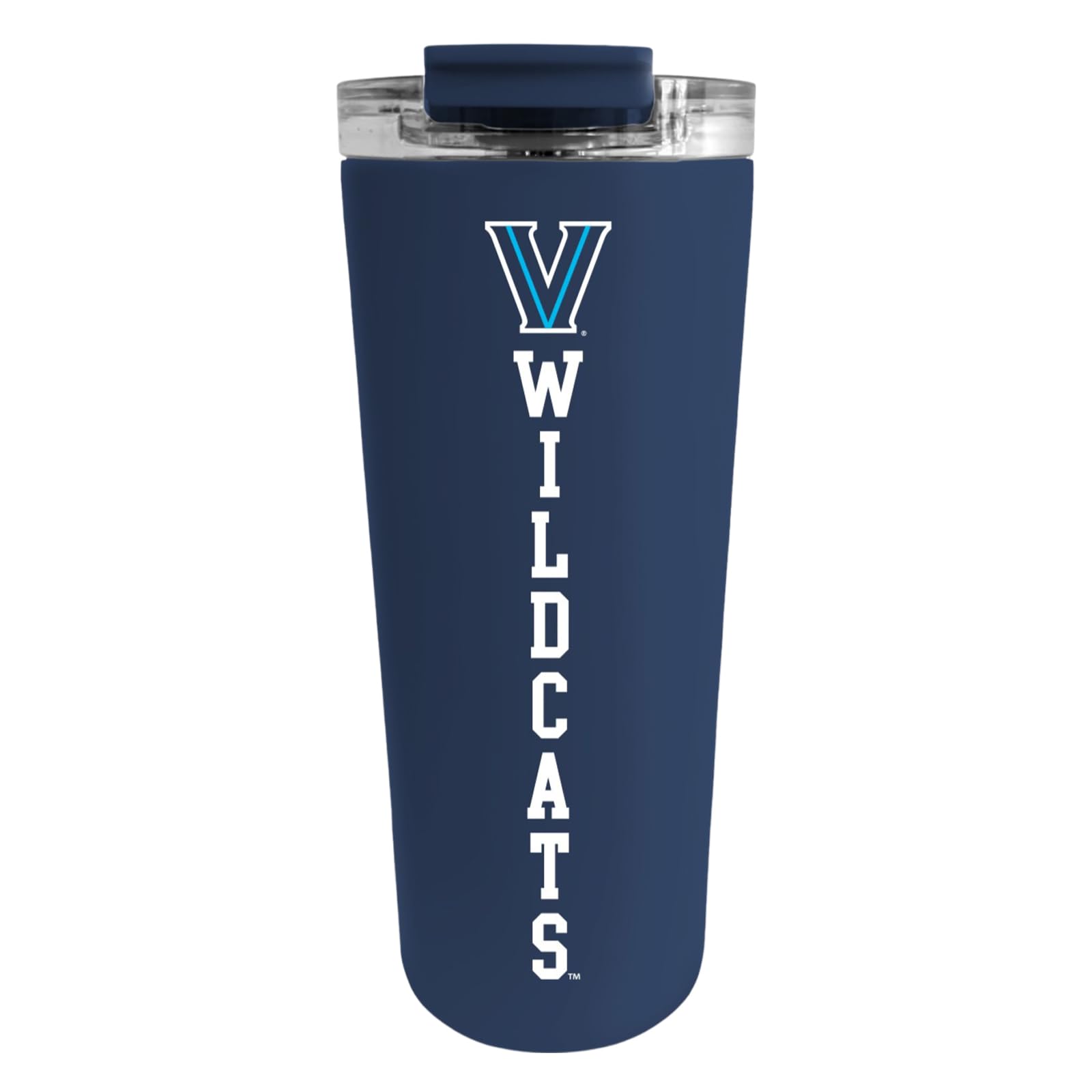 Decorvo Officially Licensed Collegiate Stainless Steel Tumbler - Double Walled Insulated Travel Tumbler - 24 oz (Villanova Logo Navy)