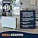 DeLonghi Convection Panel Heater, Full Room Quiet 1500W, portable electric heater is freestanding/easily wall mounted. Energy Saving, quick heat distribution, timer, white, HCX9115E