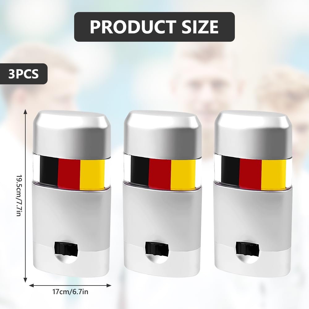 Matita per trucco, articolo per fan della Germania, 3 pezzi, colori tedeschi, matite da trucco per viso EM, Germania