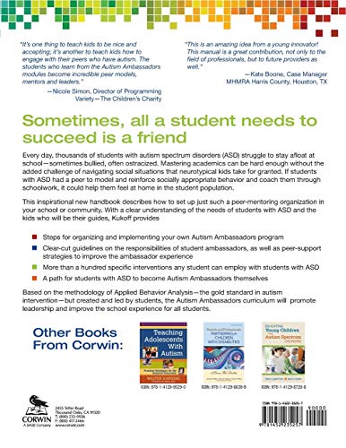 The Autism Ambassadors Handbook: Peer Support for Learning, Growth, and Success