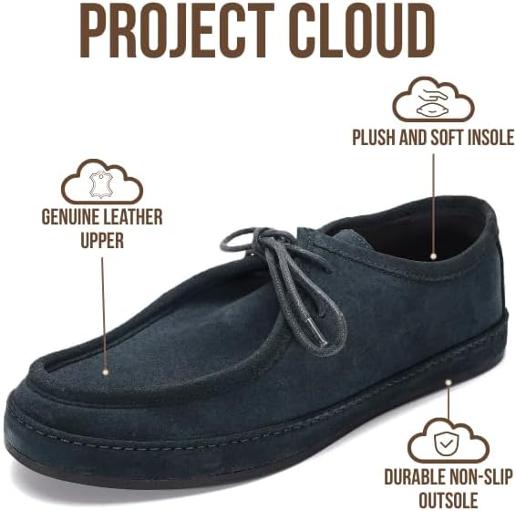 Project Cloud 100% Genuine Leather Mens Loafers - Soft Insole Casual Shoes for Men Non Slip Mens Loafers Dress Shoes - Water-Resistant Loafers for Men(Denver) - Image 2