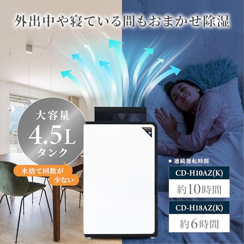 CORONA CORONA(コロナ) 衣類乾燥 除湿機 CD-H10AZ(K) の商品画像 2