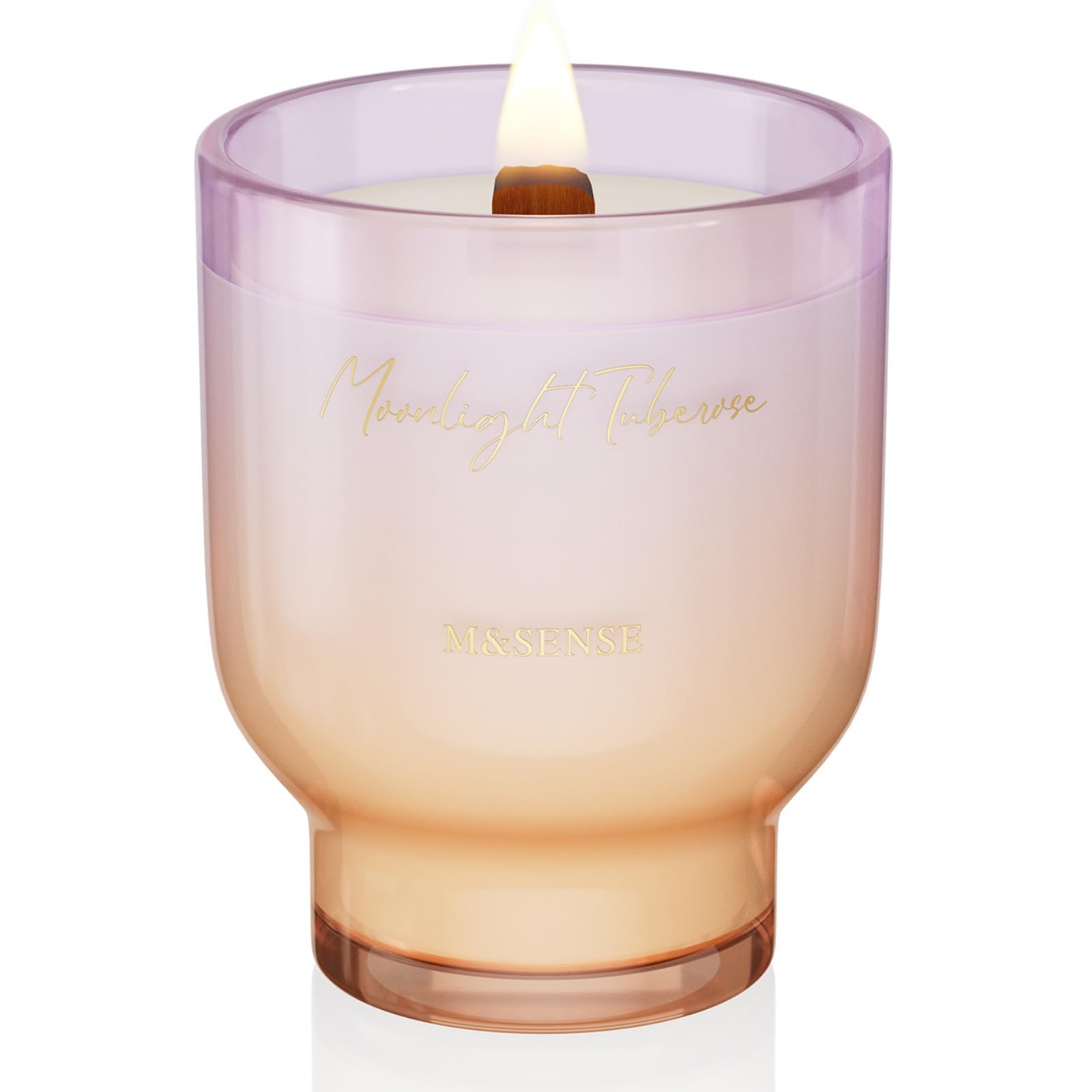M&SENSE 16.6oz Natural Soy Jar Candle