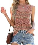 Características:Blusa de las mujeres tops sueltos,tops de verano de las mujeres,conjuntos de verano,blusas sin mangas para las mujeres dressy casual,diseño frontal plisado adorable,simple cuello redondo con dobladillo curvo,disponible en colores florales y sólidos.