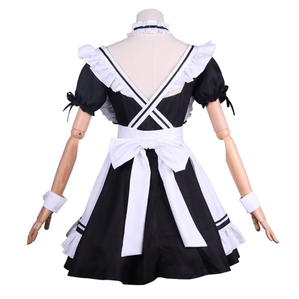 メイドエプロン ショート　5点セット Amazon｜JAnjiaLxY メイドエプロン フリル メイド コスプレ