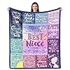 Niece gifts from auntie gifts for niece blanket birthday gift for niece from aunt gift for niece from aunt uncle niece graduation gift ideas ultra soft flannel throw blanket 50×60  urban country home decor