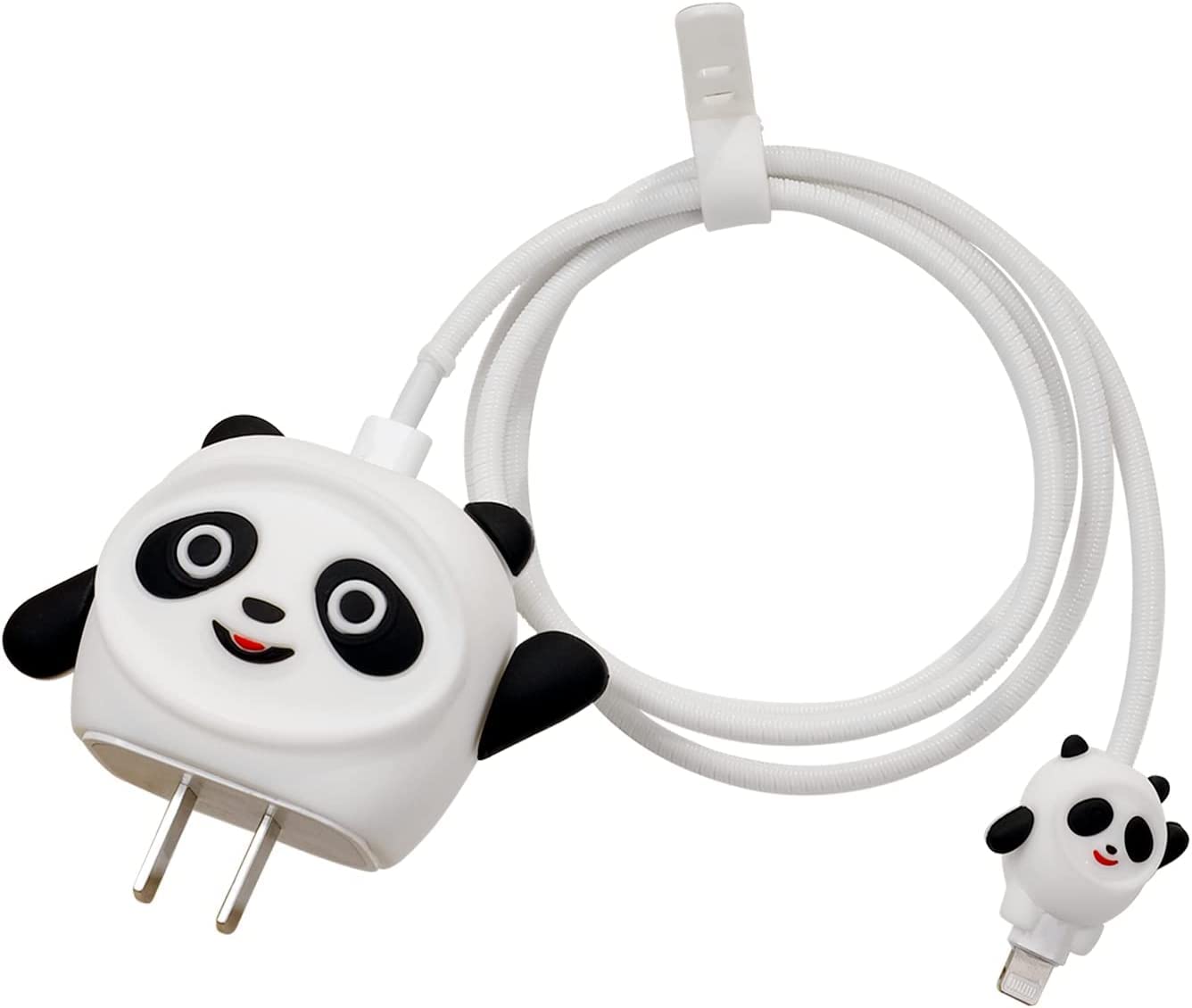 FACTOTECH Cartoon 3D Design Protective Case for 18W 20W iPhone 14 13 12 11 Pro Max Fast Charging Cable Adapter Charger,Cartoon Lightning Data Cable Case for iPhone Charger -White Panda (B0BPJL482L) Amazon Price History, Amazon Price Tracker