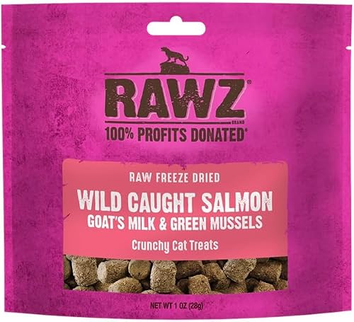 Rawz Raw Freeze Dried Wild Caught Salmon, Goat's Milk &
