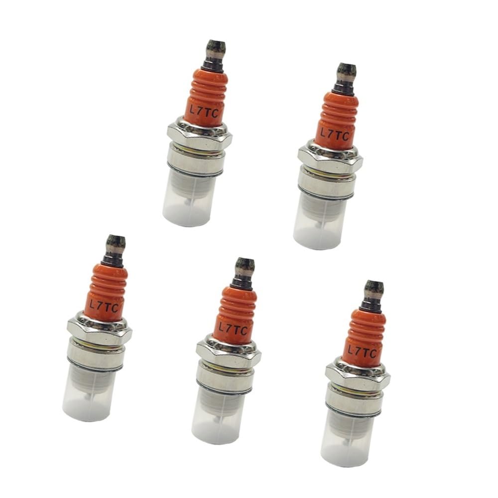 5 bujías L7TC compatibles con motosierras de Dos Tiempos BM6A, BMR6A, WS6E, WS7E, BPMR6A, WS7F, CJ7Y, W20MU, M6, M7 y BPMR6A.