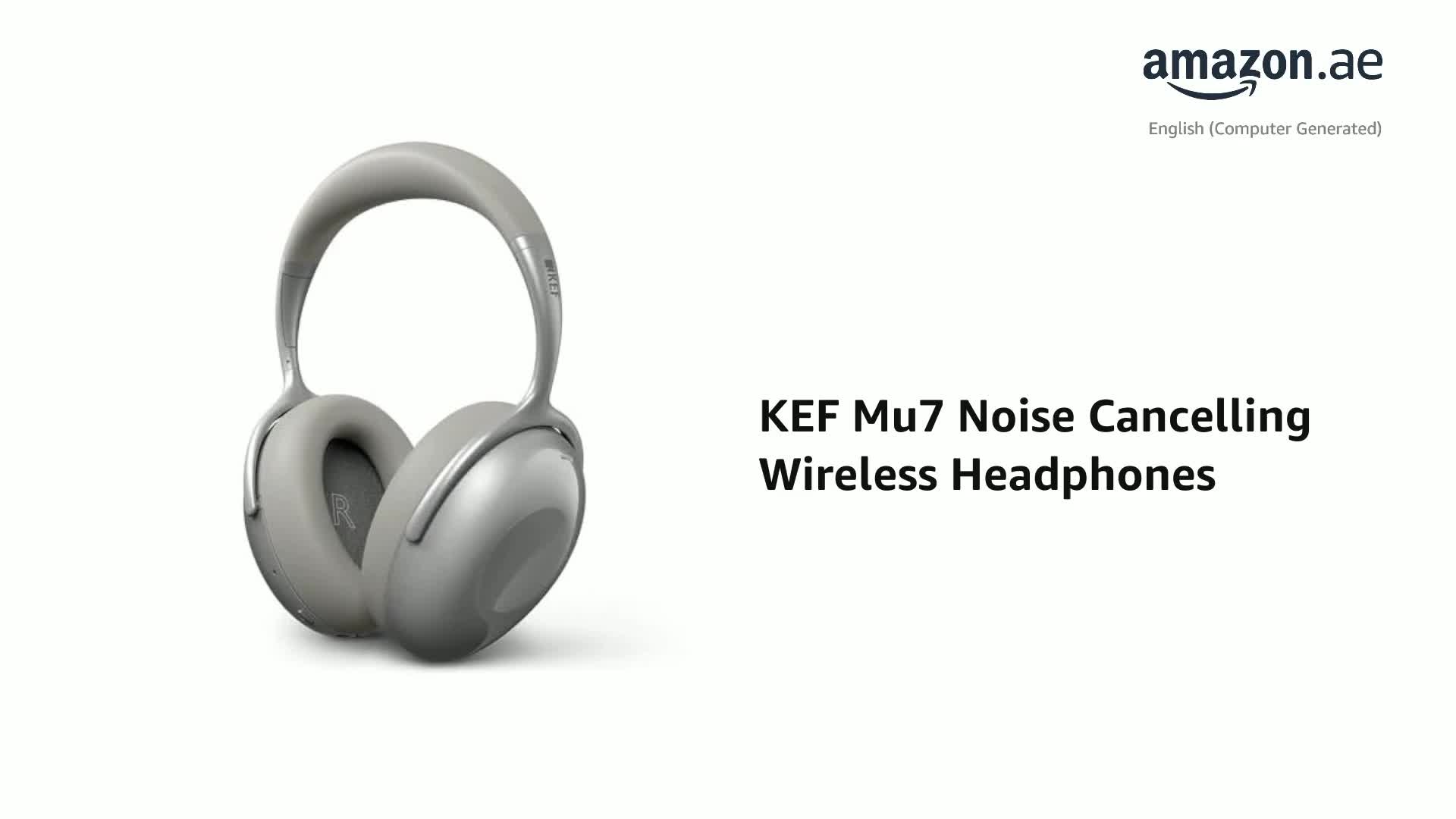 KEF Mu7 Small Noise Cancelling Wireless Headphones (Silver