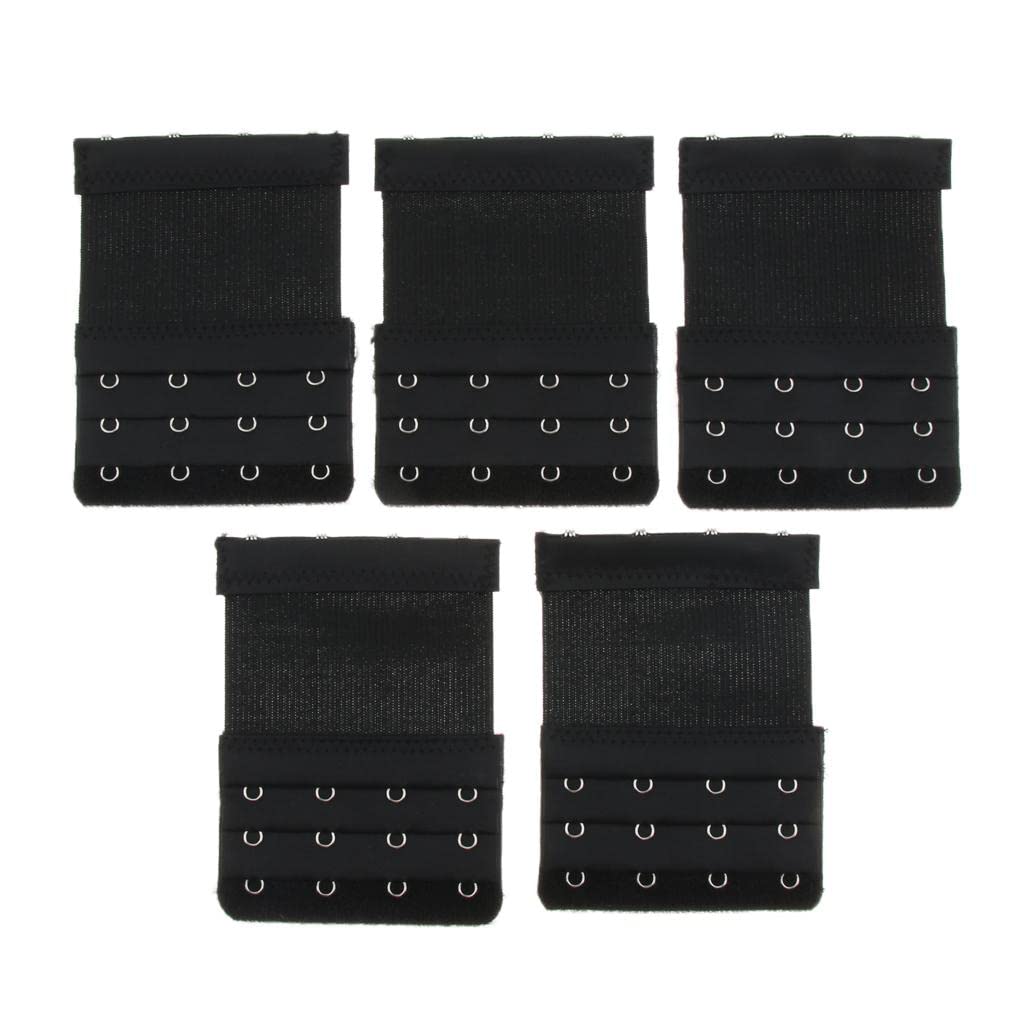 5Pack Womens Bra Extender 4 Hook 3 Rows Bra Extension Underwear Straps BlackClothing, Shoes & Accessories | Womens Clothing | Intimates & Sleep | Bras & Bra Sets-image-43