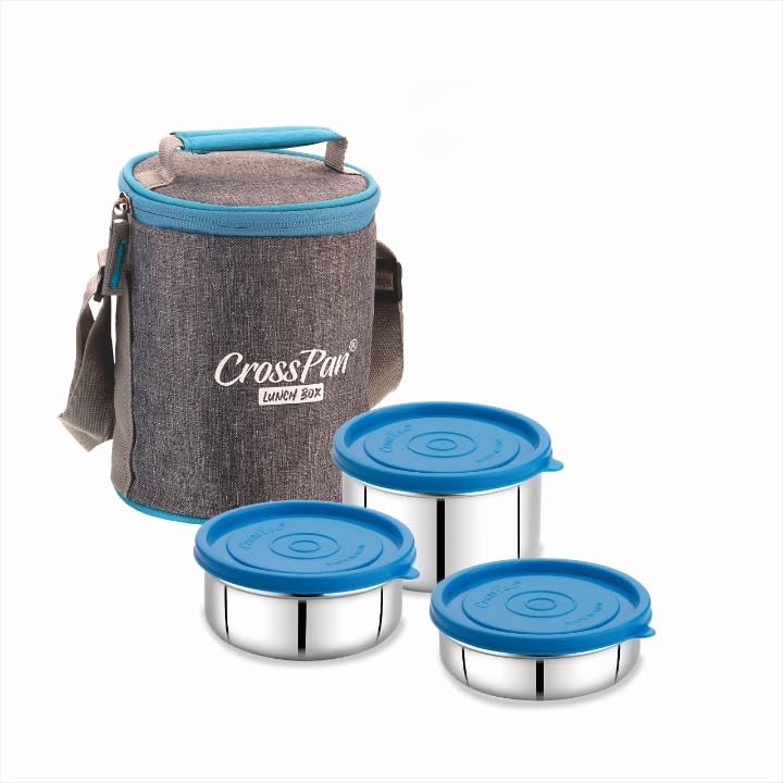 Image of Crosspan Zion Stainless Steel Lunch Box /Tiffin Box, 500 Ml