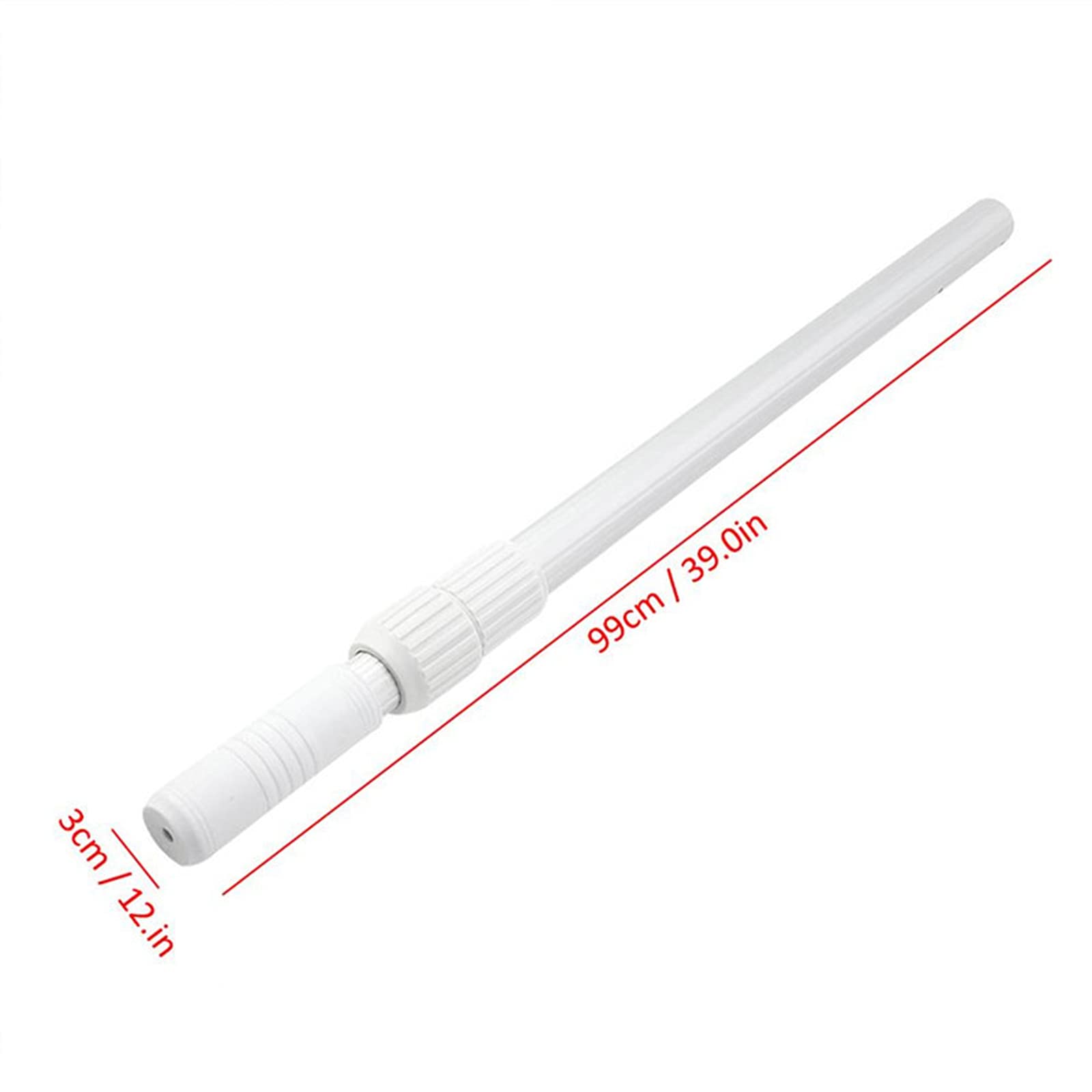 Skimmer portátil para piscina con mango telescópico, herramienta de limpieza ABS para cepillos y red de salvamento
