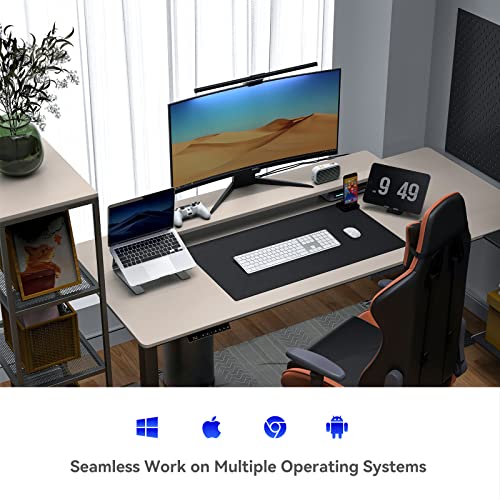 Ausdom White Wireless Full Size Keyboard: Bluetooth Multi-Device Usb Cordless Slim Quiet Keyboard With Numberpad, Rechargeable Noiseless Silent Universal Flat Keyboard For Mac Imac Macos Pc Computer thumb #3