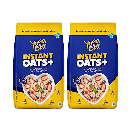 Image of Yogabar Instant Oats 2 Kg | Premium Oats, Ready to Cook, Gluten Free Oats with High Fibre, 100% Whole Grain, Non-GMO, 2Kg
