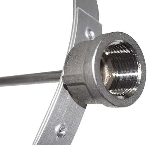 Miniatura 5 de Combo de manga de viento naranja y blanca de 8 x 36 pulgadas y marco de aluminio de 8 pulgadas fabricado en EE. UU