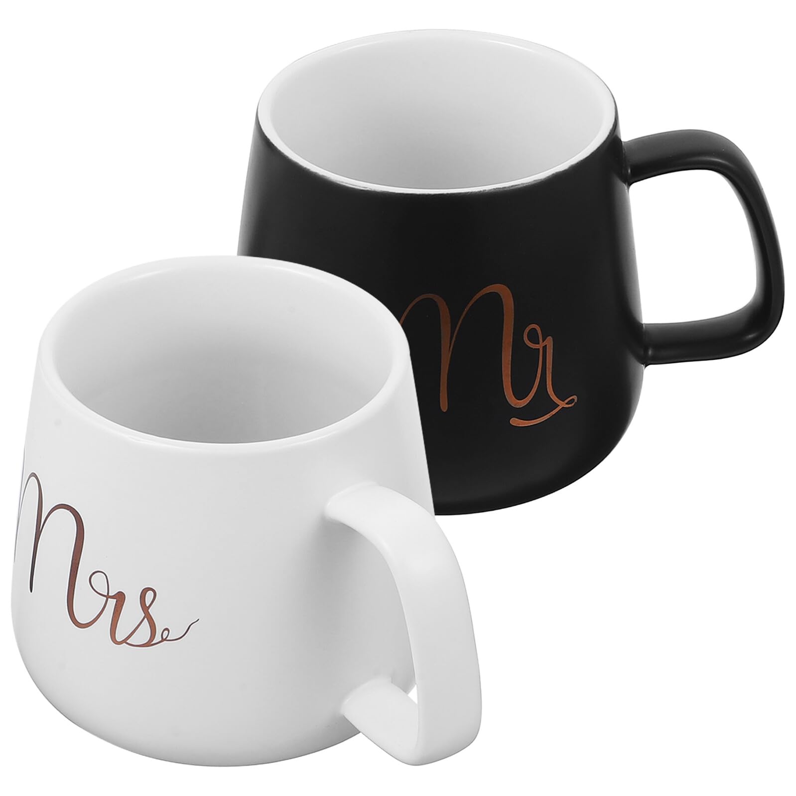 Set 2 Tazze da Caffè Anniversario Ceramiche 330ml con Manico | Ricordo per Coppie, per Giorno delle Nozze, Facile da Mantenere, Formato Doppio
