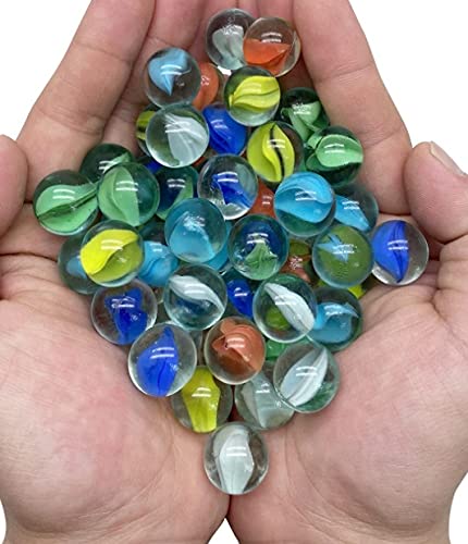Amazon | Muellery ビー玉 ガラス玉 20粒セット 15mm 20個 色ミックス