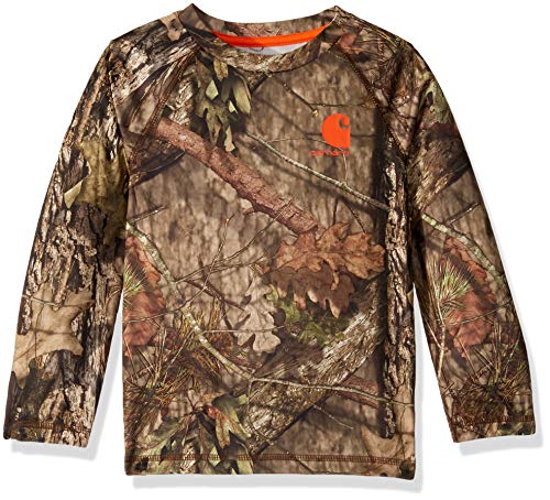 Carhartt unisex child Long Sleeve Fastdry Active Tee T-shirt T Shirt, Mossy Oak 219, 2T US