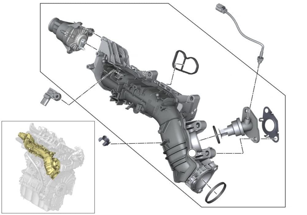 Tappo di riparazione per BMW con motori 1.5D B37 2.0 B47 in alluminio e Viton, valvola a farfalla, 1 porta, alluminio, 1/2 pollici, valvola, ricambi auto