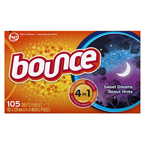 Bounce Sweet Dreams Fabric Softener Dryer Sheets, 105 Count