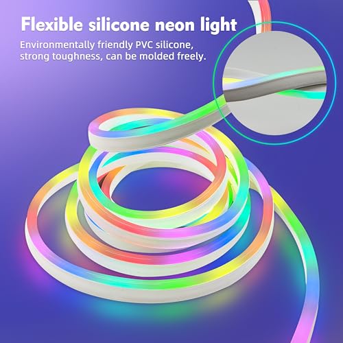 Luces de cuerda LED flexibles 16.4 pies a prueba de agua miniatura 4